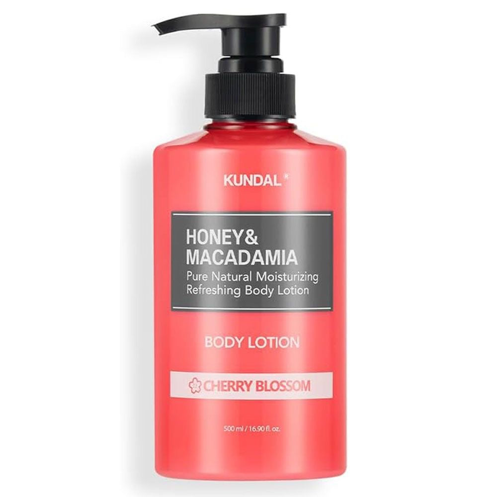 Kundal Honey & Macadamia Body Lotion – Cherry Blossom (500 ml)